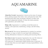 Aquamarine Point Earrings