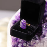 Center Of Attention Single Stone Amethyst Ring