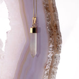 Citrine Point Necklace In Gold Plated 925 Sterling Silver - Beau Life